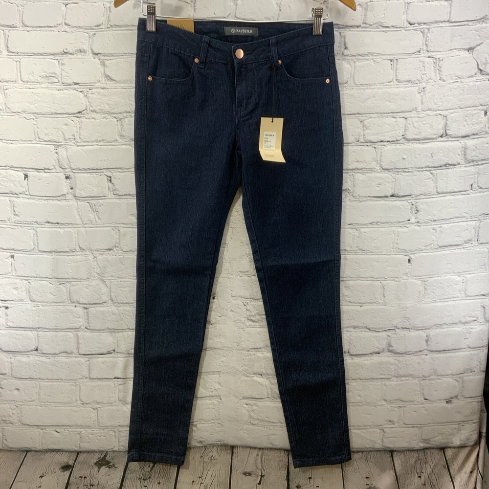 Kayden K Skinny‎ Jeans Womens Sz 3 Low Rise Ankle Dark Wash NWT